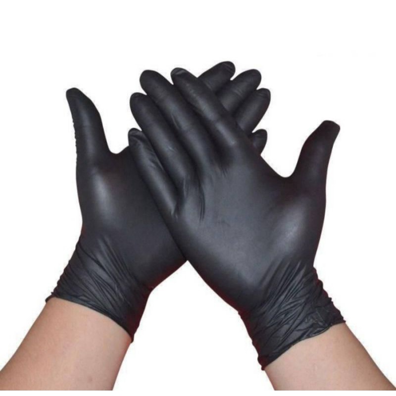 Sarung tangan nitrile latex gloves hitam