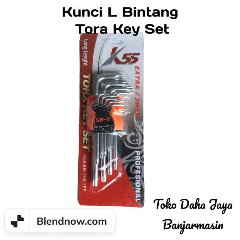 Kunci L Bintang K55/ Allen Torx Key Set
