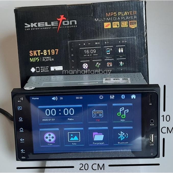 SKT-8197T Double Din PnP Innova Lama, Calya Sigra, Avanza Xenia 15-18