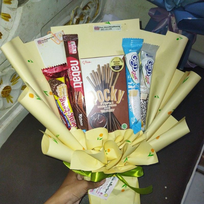 

BUKET JAJAN 40.000 BUKET MURAH BUKET COKLAT BUKET SNACK