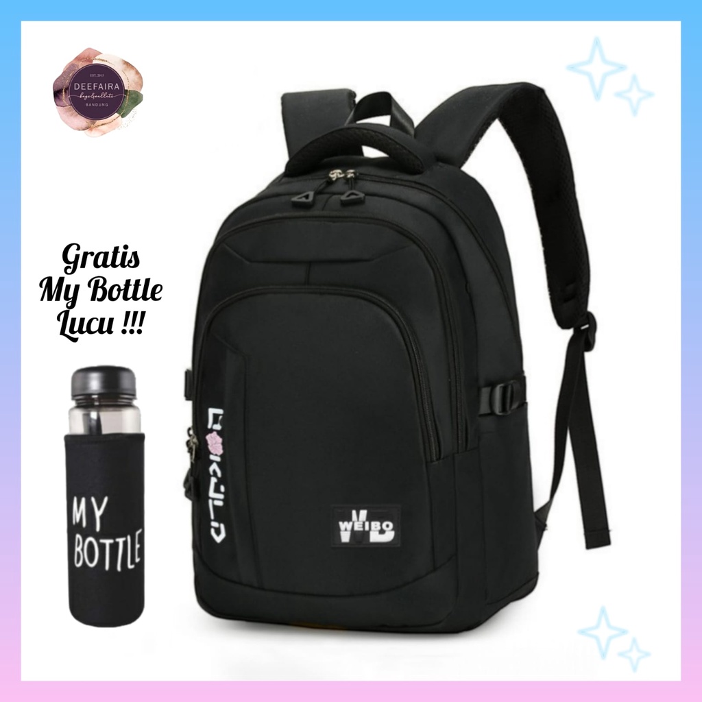 Tas Ransel Anak Perempuan Untuk Sekolah Sd Smp Sma Motif Mc056 Gratis My B0ttle Lucu