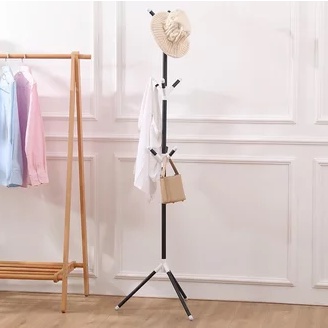 Shenar gantungan berdiri Gantungan topi dan Baju Stand Hanger Gantungan Baju Coat Rack Gantungan Tas Dan Topi Multifungsi