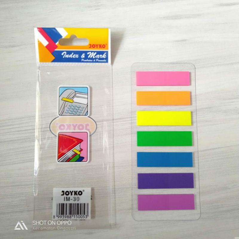 

'ARMA' Pembatas buku plastik / post it 7 warna