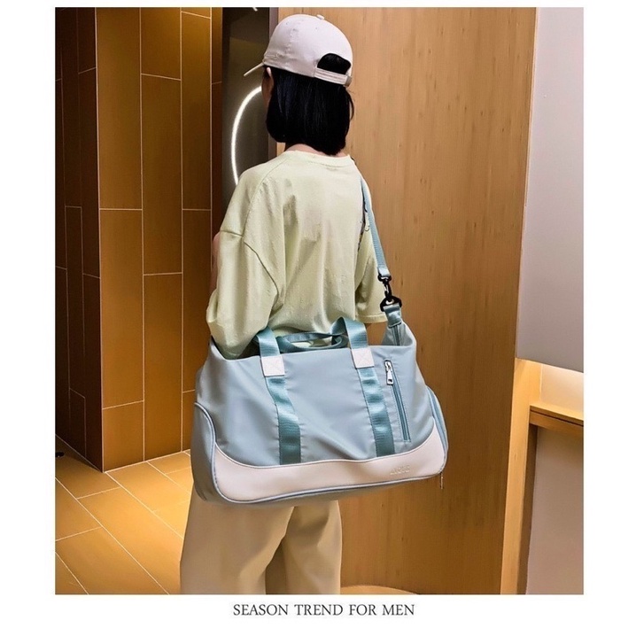 Duffel bags wanita tas olahraga wanita tas jinjing besar tas mudik duffel bags polos simple tas travelling