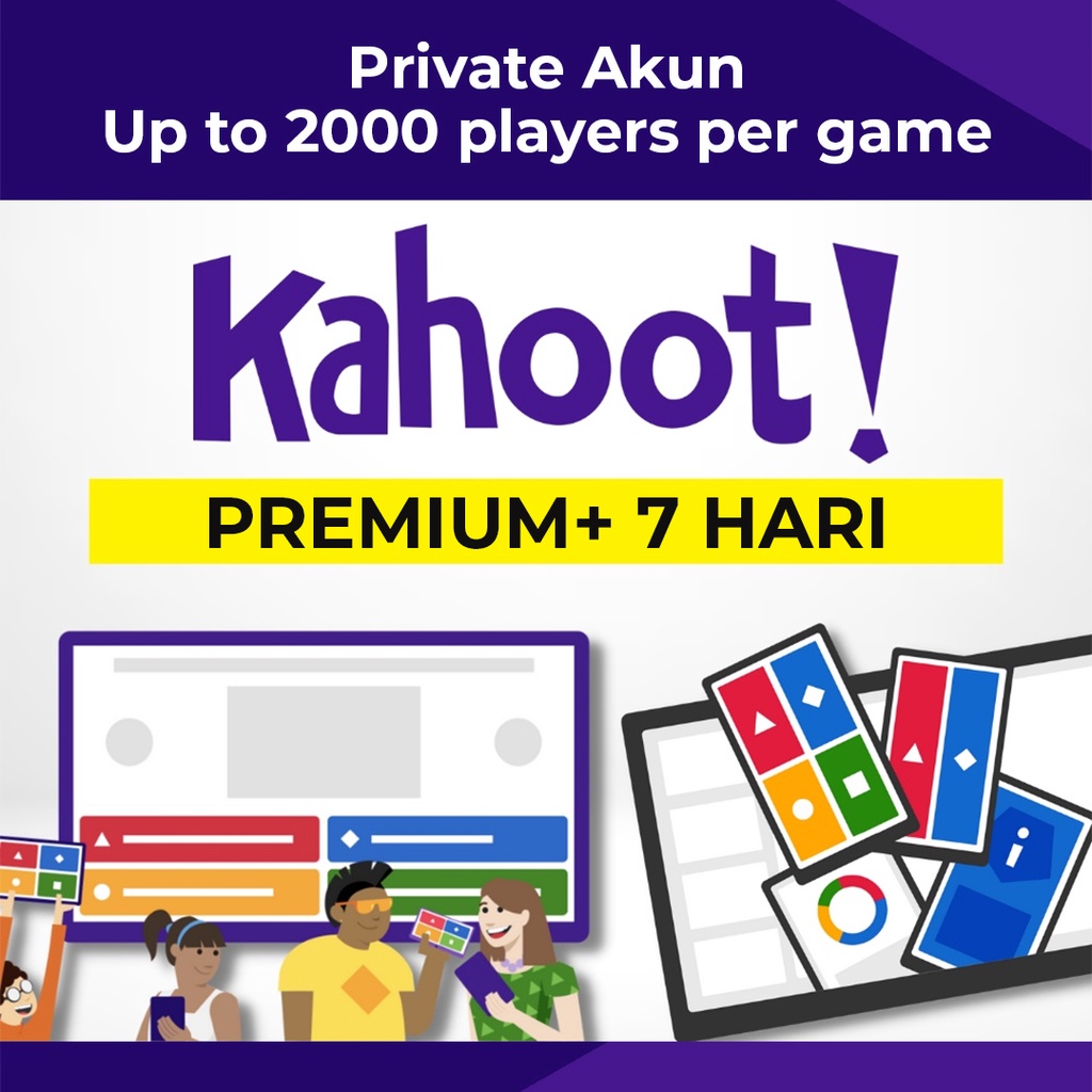 Kahoot Premium+ for schools (7 Hari) Plus Kahoot 400 Peserta