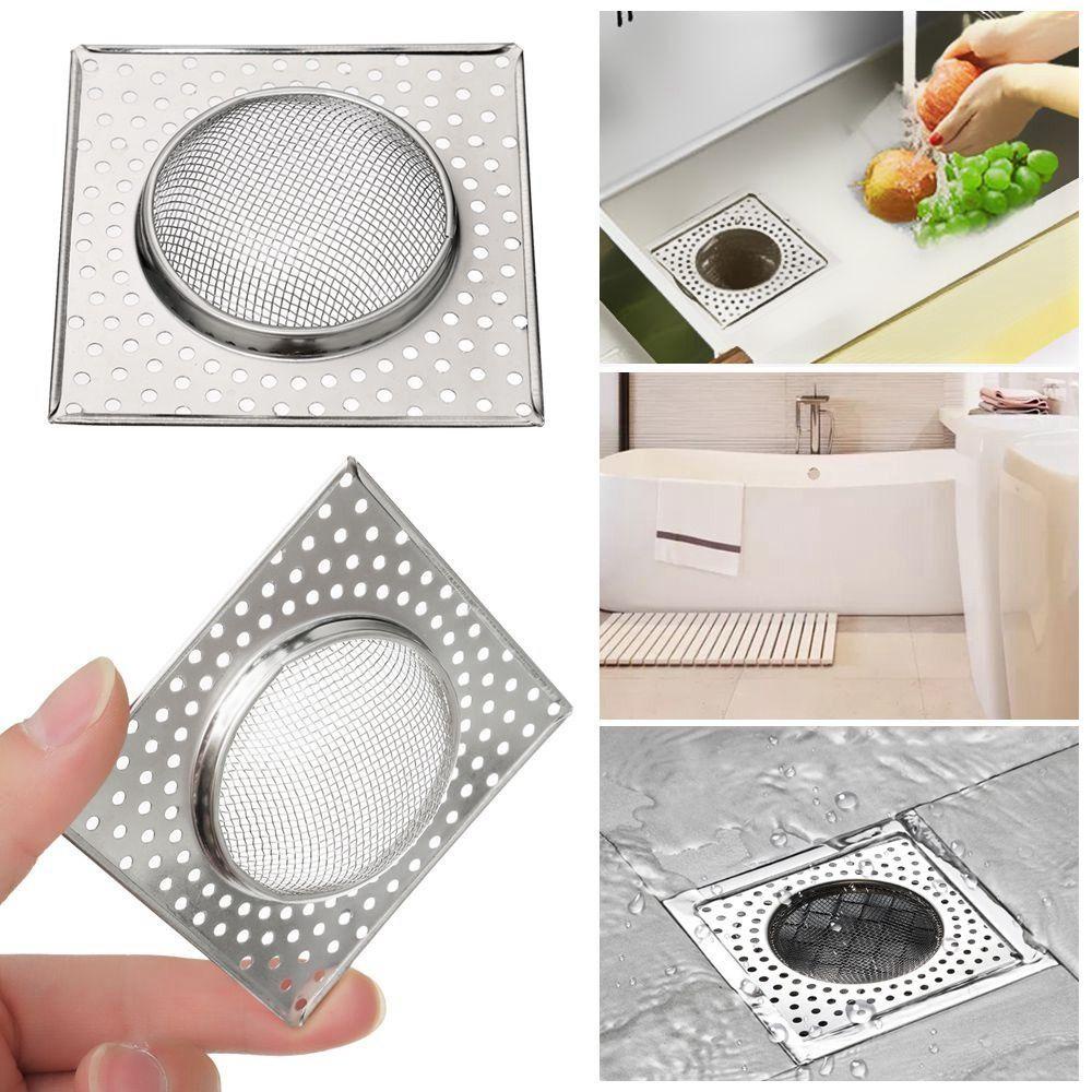 [Elegan] Saringan Wastafel 8cm Stainless Steel Net Cover Saringan Saluran Air Wastafel Dapur Selokan Penutup Jala Penutup Jaring