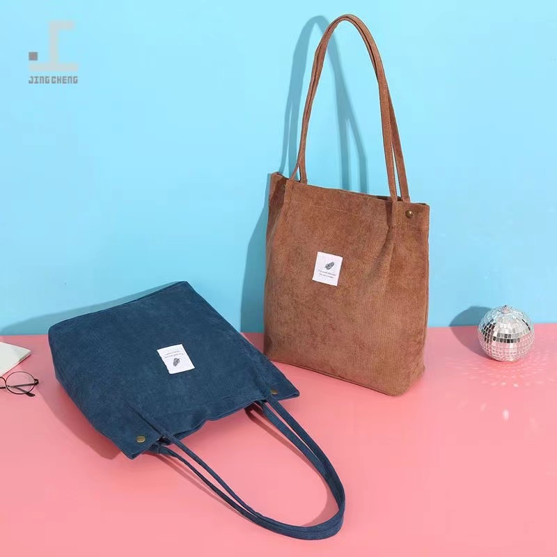 TASBLUE Tas Tangan Wanita Tas Bahu Tas Tote Tas Bahu Kampus Seri Fashion Korea Kanvas Tas Jinjing Kanvas Polos Yang Bergaya T12 Korean Style Fashion Tote Bag Canvas Tote Bag Ladies College Work School Shopping Bag