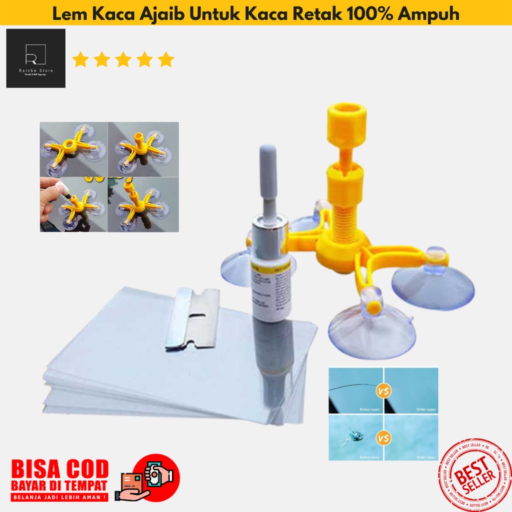 Lem Kaca Ajaib Untuk Kaca Retak Mobil LCD HP 100% Ampuh