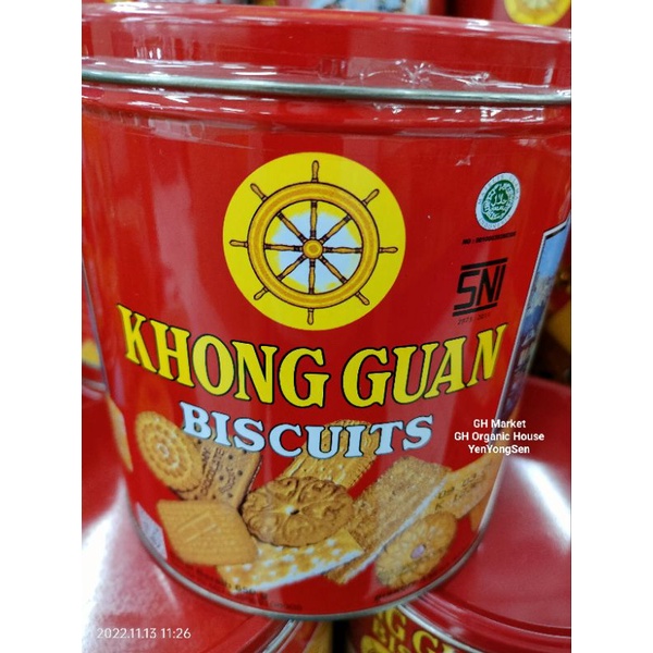 

Biskuit Khong Guan 650g Kaleng Bulat Biscuit KhongGuan Tin Roti Kering