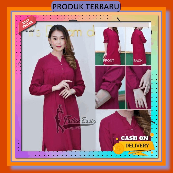 Long Tunik Terbaru Bora Baju Atasan Etnic Vintage Pakaian Wanita Bordir Kekinian Tunic Murah Modern 