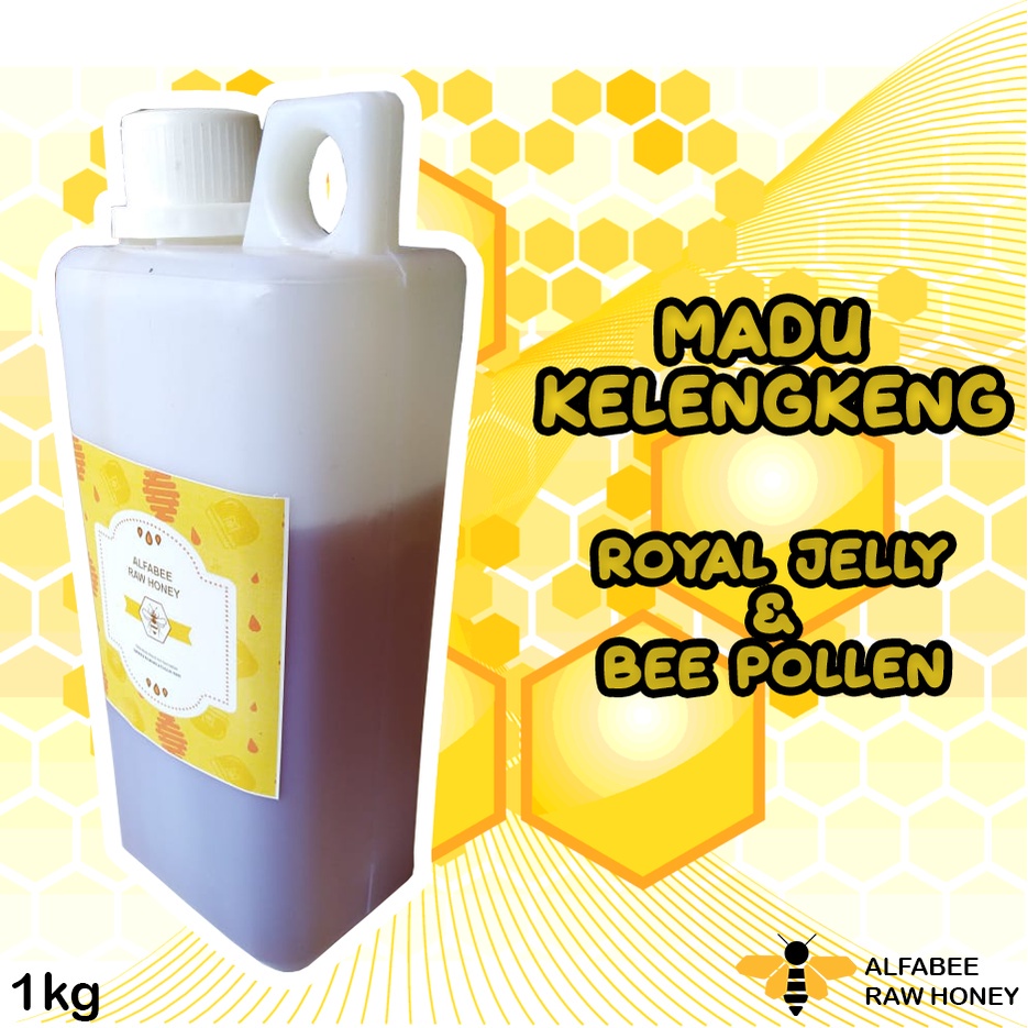 

MADU MENTAH 1kg Natural Pure Raw Honey Kelengkeng Randu Karet Rambutan Klanceng Sialang Akasia Multiflora Madu Premium Royal Jelly