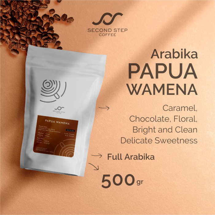

KOPI ARABIKA PAPUA WAMENA ARABICA COFFEE ROAST BEANS 500GR BIJI BUBUK