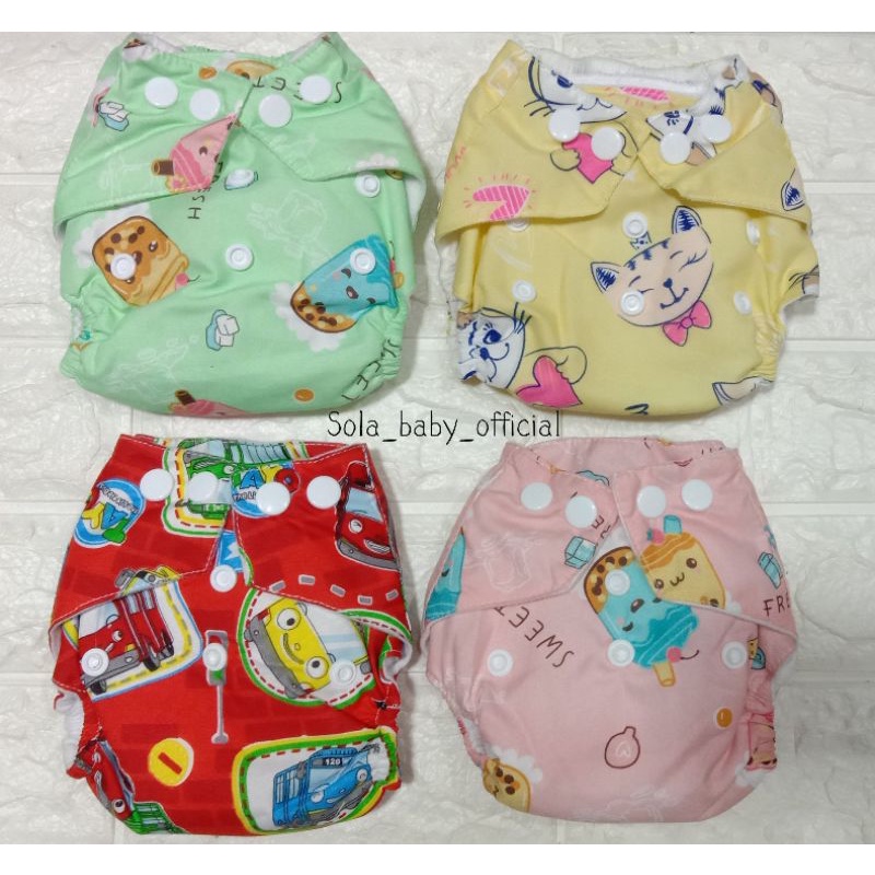 Clodi Pempers Kain Anak Bayi/Celana Pempers Cuci Ulang/Popok Kancing