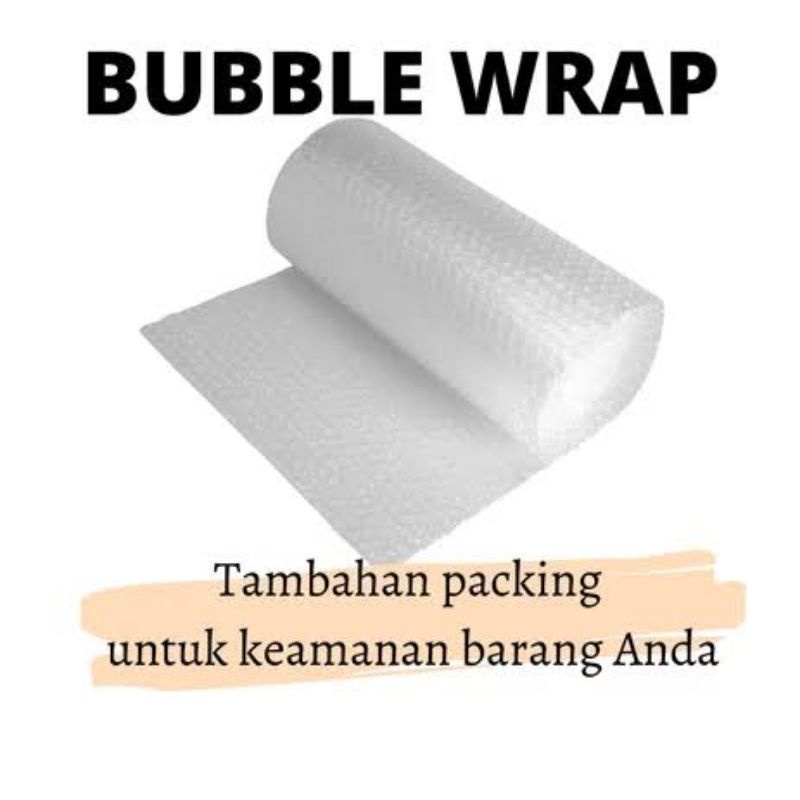 

tambahan packing bubble wrap atau kardus untuk pengiriman lebih aman