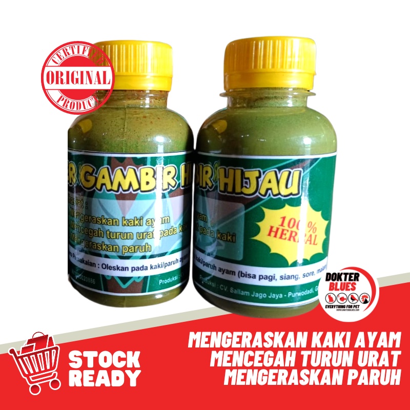 GAMBIR HIJAU HERBAL (150ml) Ayam Laga Mengeraskan Kaki Ayam