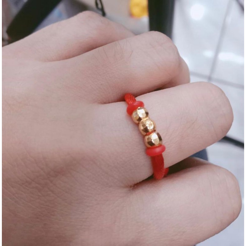 cincin tali serut cincin kristal perhiasan pengganti emas