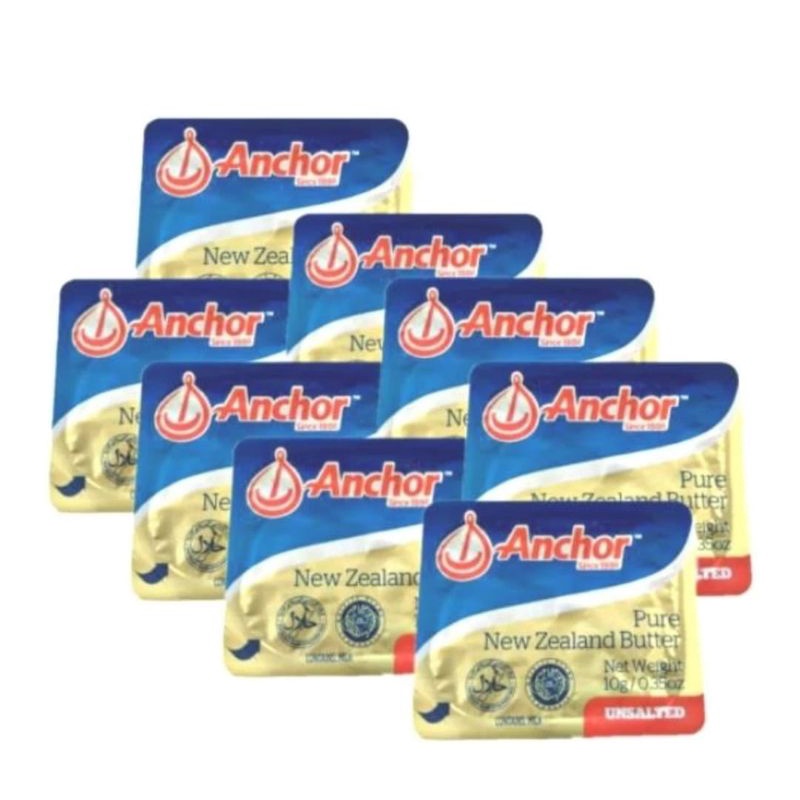 

Anchor unsalted butter 7gr ( isi 10 pcs )