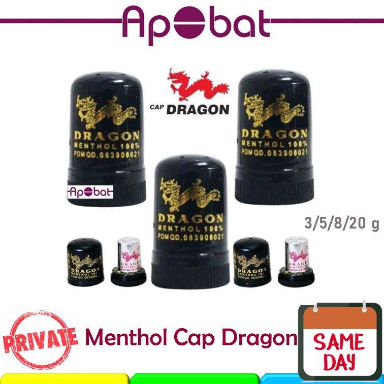 - ApObat - Menthol Cap Dragon HAP H1 H2 HSB Beruang Vicks Hidung Pilek Tersumbat Mentol Hitam Inhale