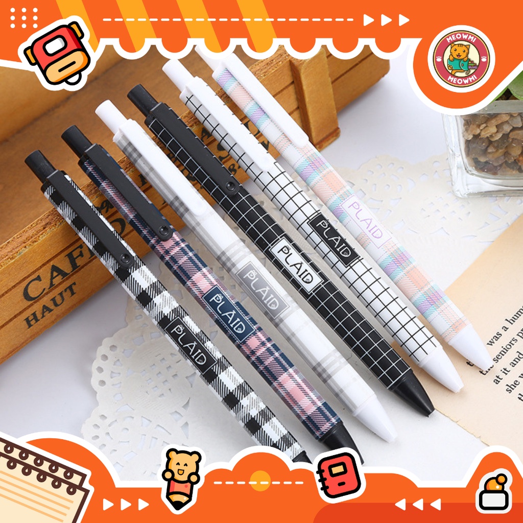 

Pulpen Mekanik Aesthetic Plaid Kotak Kotak PN0368