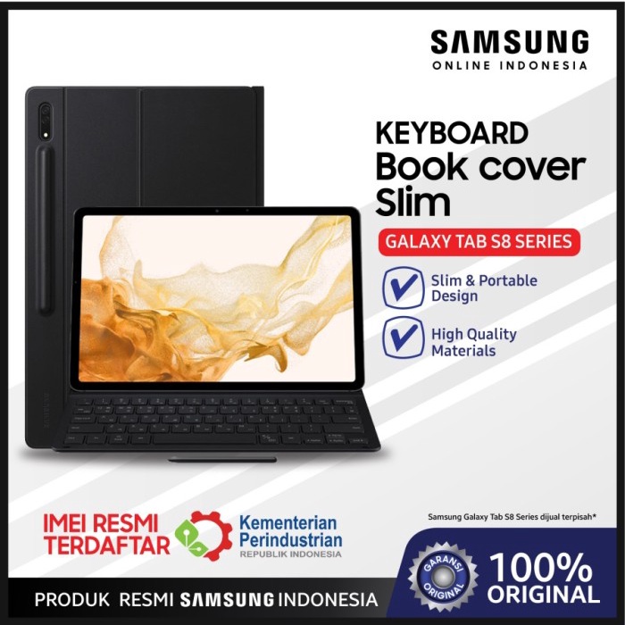Keyboard Sein Original Samsung Galaxy Tab S8 Plus Book Cover Keyboard Slim