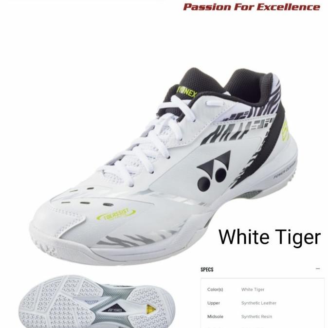 sepatu yonex shb 65 z3 white tiger original / shb65z3 / power cushion