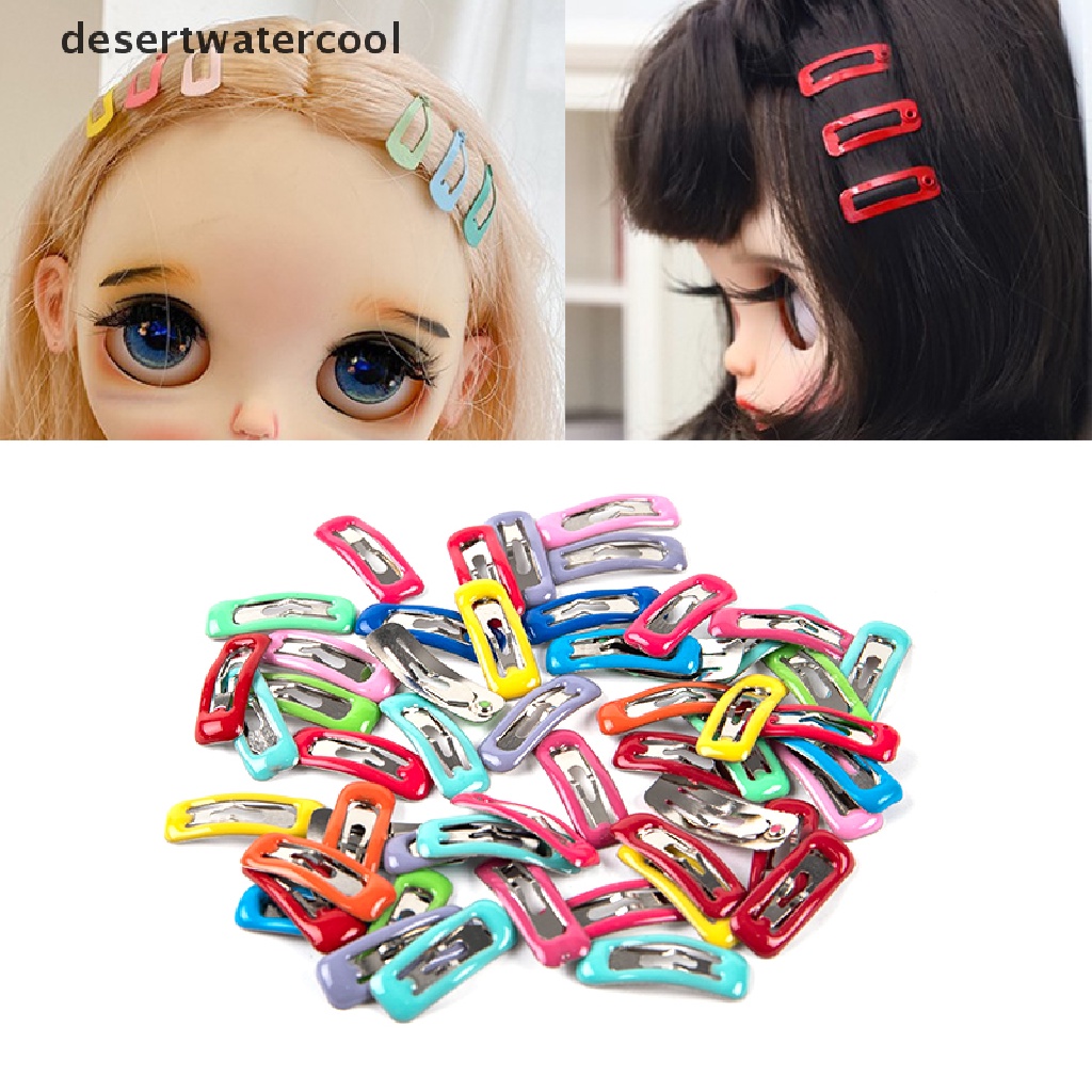 Deid 10Pcs / set Jepit Rambut Mini 2cm Untuk Aksesoris Boneka Blyth 1 / 6 1 / 12 OB11