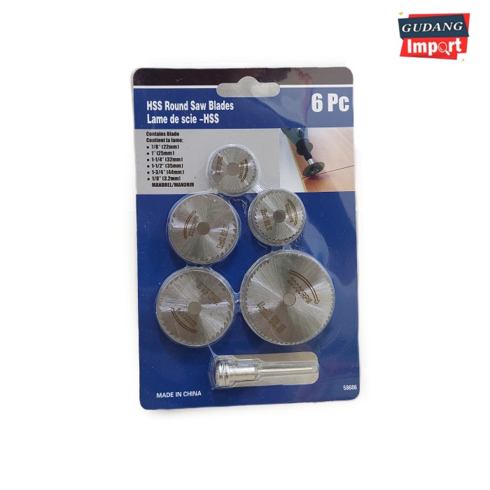 Mata Bor 6Pcs Mata Potong Mini Grinder Bor Tuner Tunner Gergaji Mini Gerinda Mi