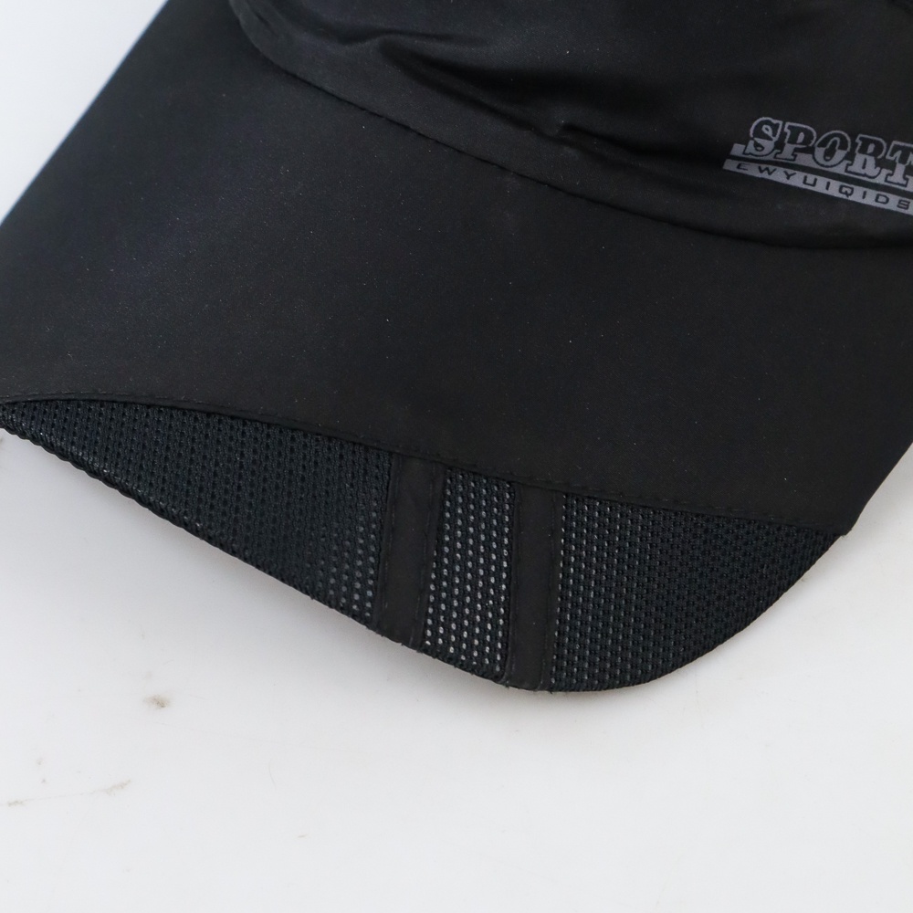 FLB Topi Trucker Baseball Quick Drying Mesh - QEWI - Black