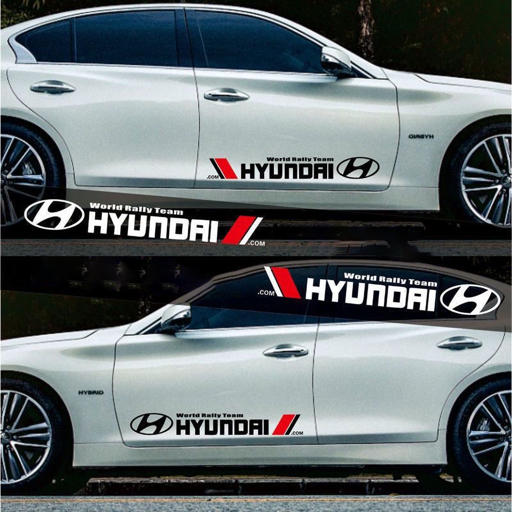 1 Pasang Multi Brand Reflective Car Body Decorative Stickers Car Logo Waterproof Decals untuk Honda