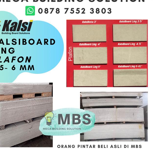 Kalsiboard Ling 6mm / Kalsiboard Plafon - EKONOMIS & CEPAT