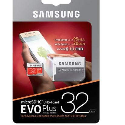 Samsung MicroSDHC 100MB/s EVO PLUS WITH ADAPTER 32G/64/128/256GB - 32GB