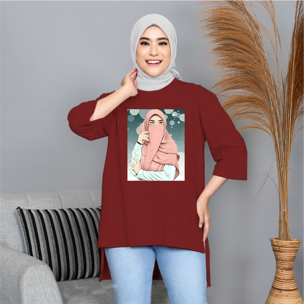 BC Tunik BASIC Wanita Hijab's kaloborasi 7/8 terbaru