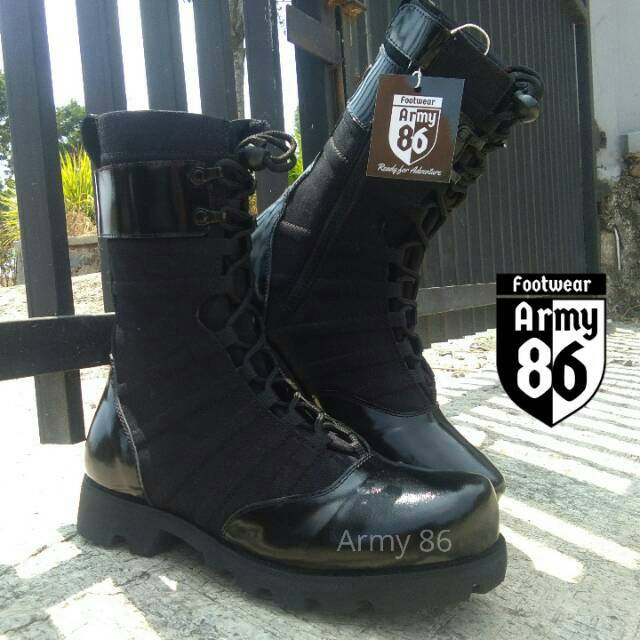 Sepatu PDL Ninja Asli TNI Brimob Kulit Sapi/PDL ninja original/sepatu pdl TNI POLRI bergaransi