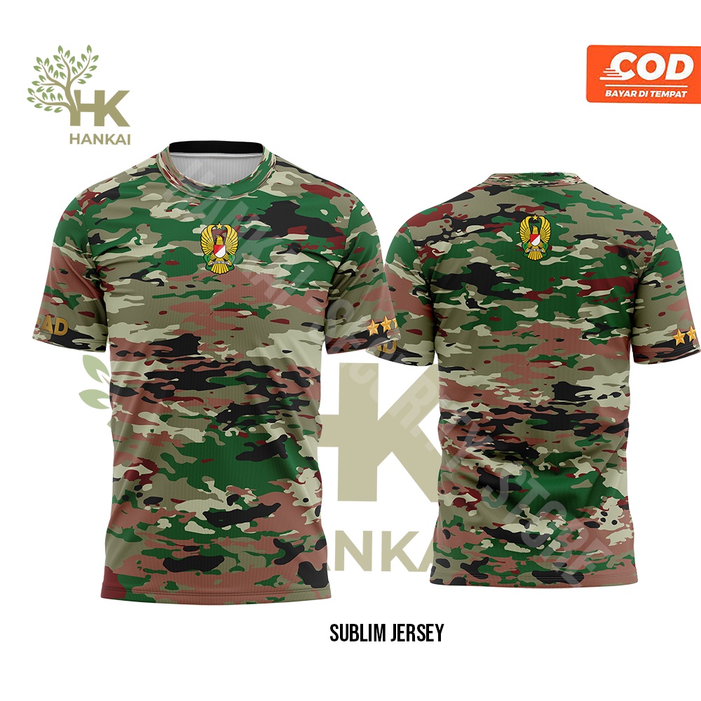 Kaos Jersey TNI AD/ Loreng terbaru 2022 Kasad Dalaman /Kaos TNI KASAD/Dalaman Loreng Kasad Baru Jers