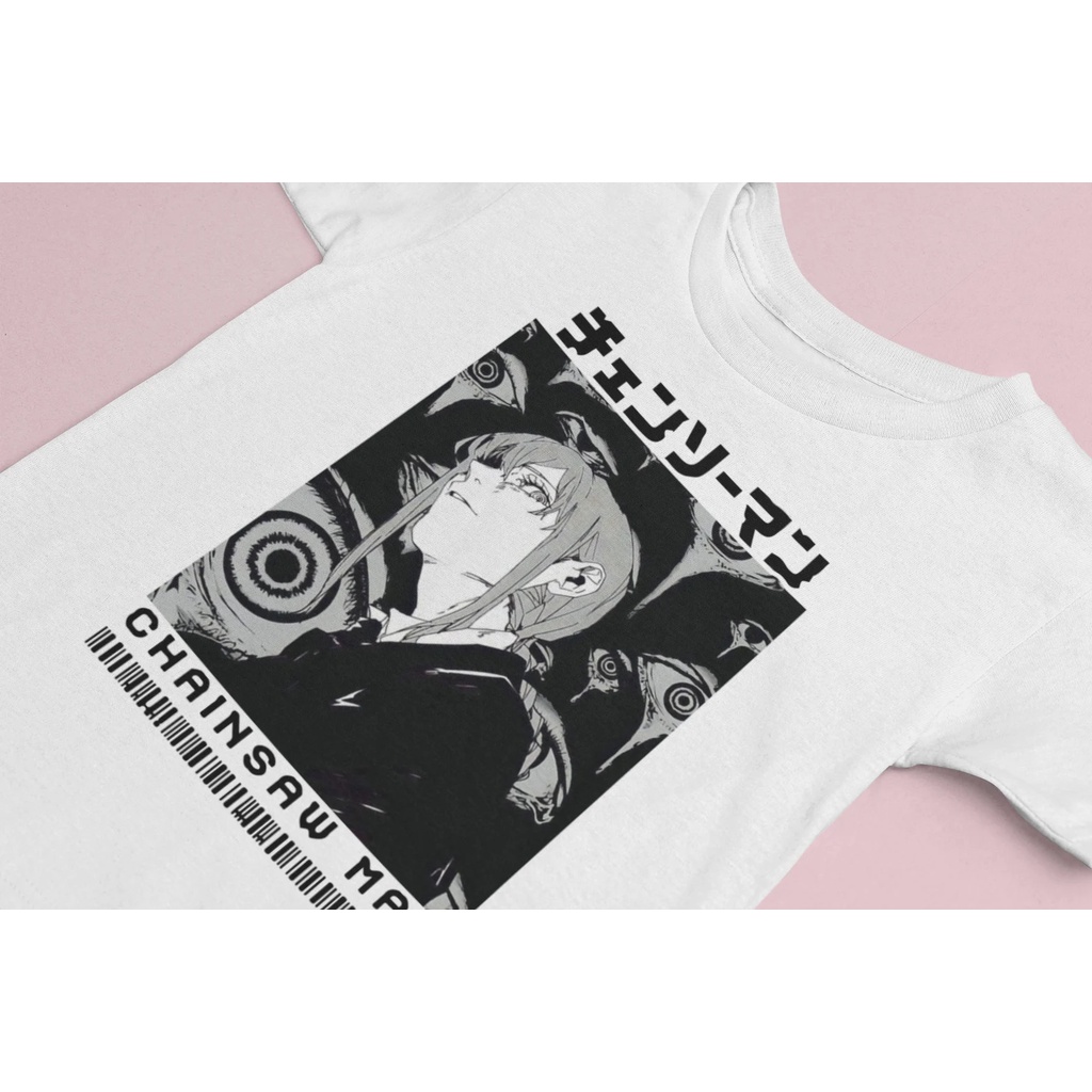 Tshirt Makima Chainsawman Anime Manga Chainsaw Man Premium Unisex