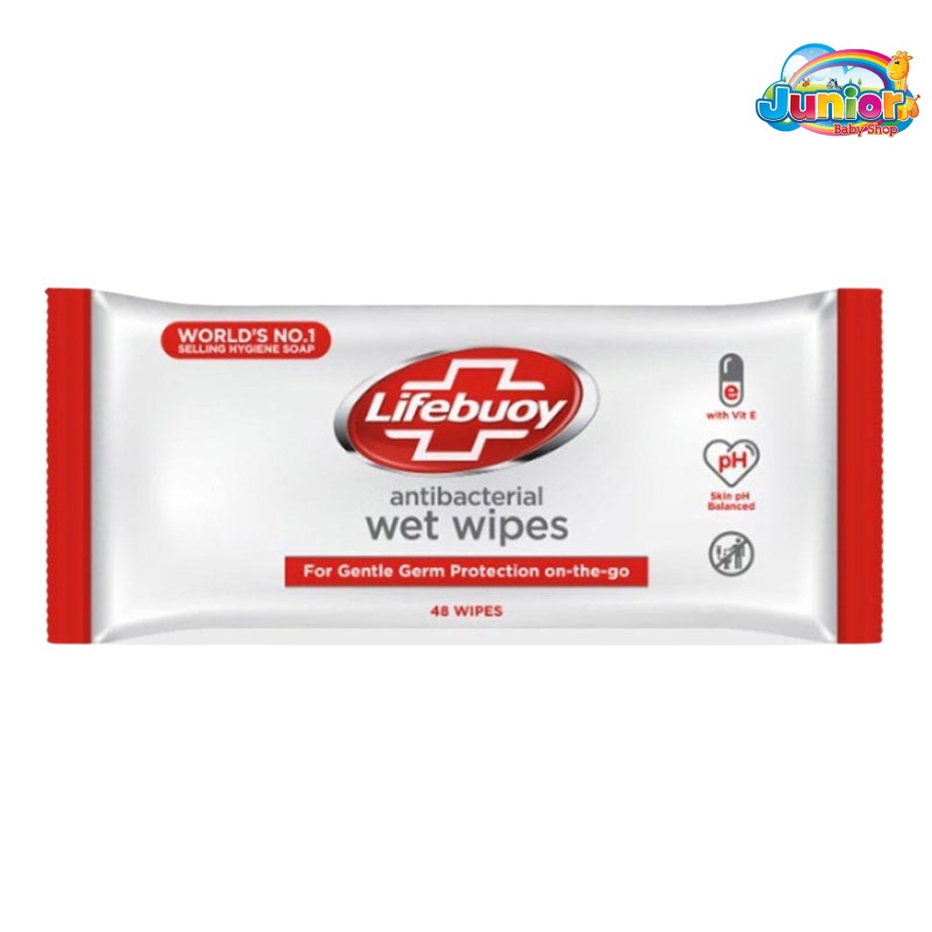 Lifebuoy Wet Wipes Anti-bacterial 48 Lembar