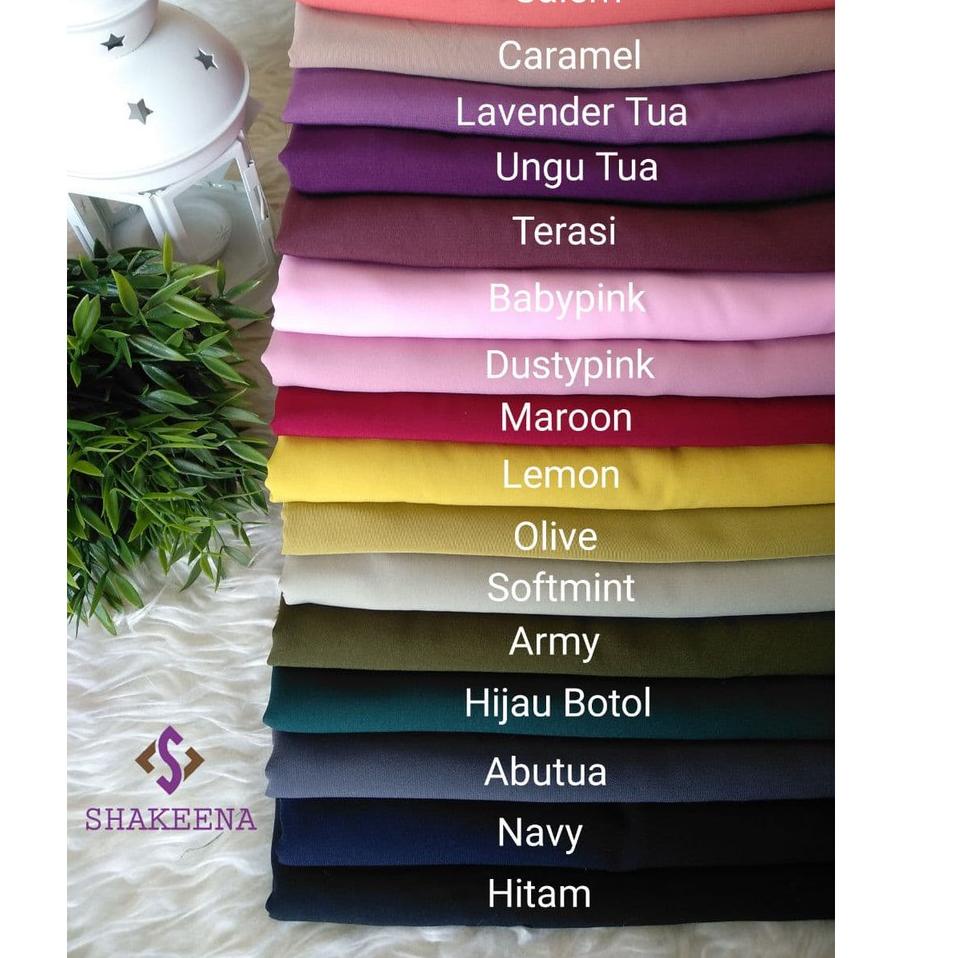 SPECIAL PRICE [1meter] Kain Wolfis Grade A Meteran bahan baju gamis kurung pemda kerudung polos prem