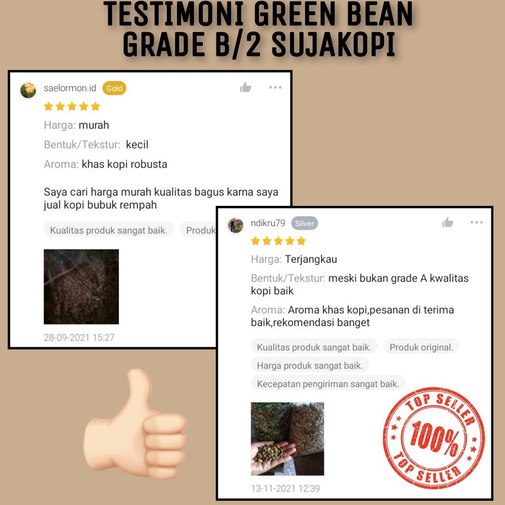 

£ sujakopi greenbean 1kg Robusta Dampit biji kopi mentah ㄻ