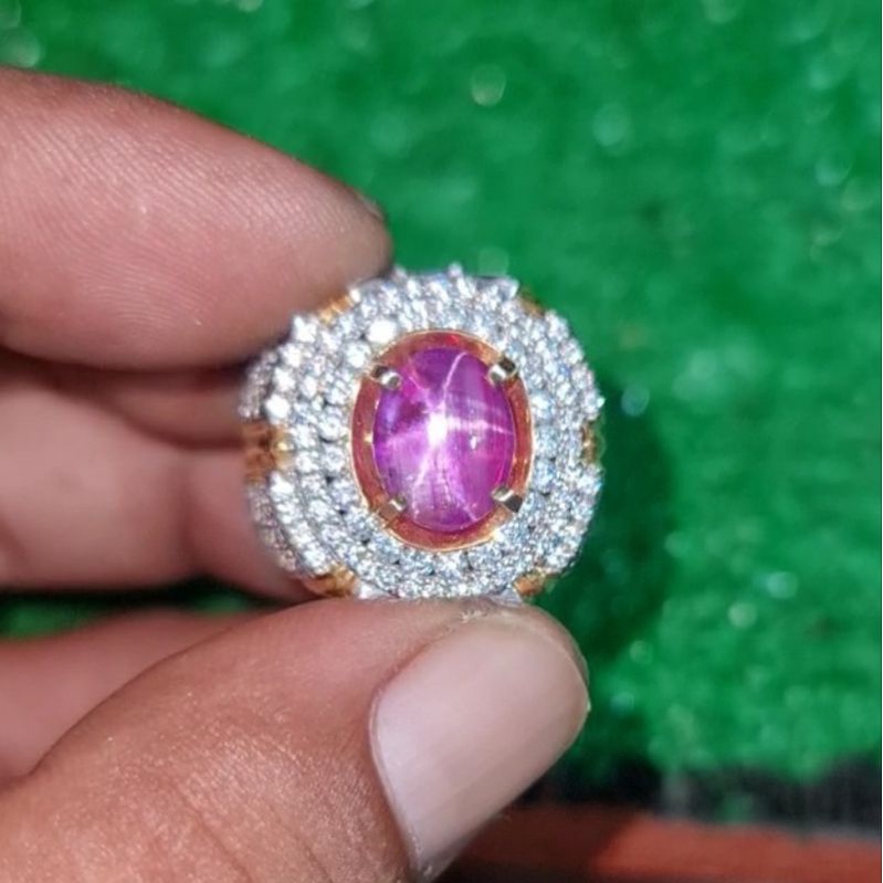 Batu Permata Star Pink Sapphire 3.52ct Ceylon Srilanka