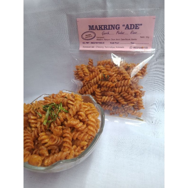 

MAKRING ADE/MAKARONI SPIRAL/MAKRONI SPIRAL/URIL/MAKARONI PASTA/SEBLAK URIL