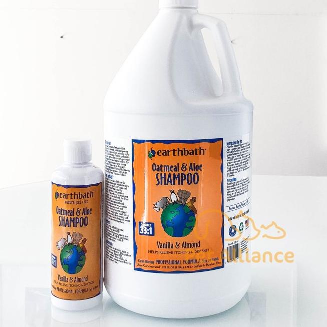 Earthbath Oatmeal & Aloe Shampoo Dog Cat Anjing Kucing REPACK 200ml - Fragrance Free