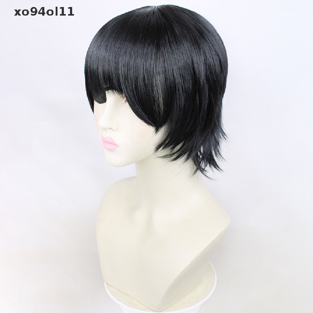 Xo Himeno Wig / Rambut Palsu Pria Model Pendek Layer Bahan Sintetis Tahan Panas Untuk Pesta Kostum