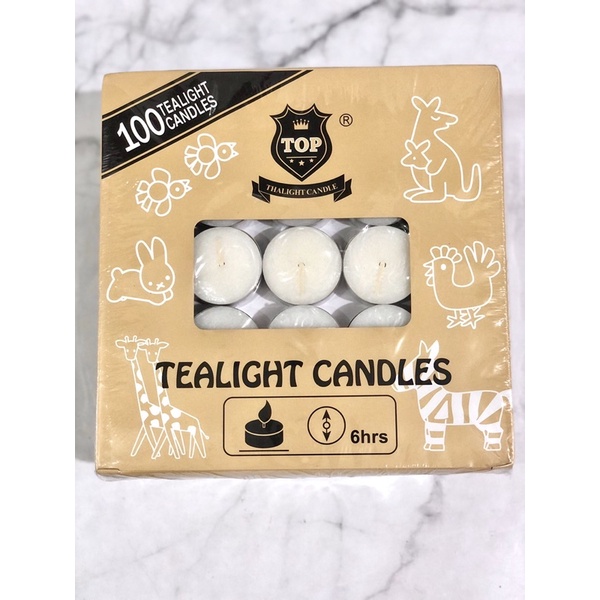 Tealight candles lilin bulat merah mangkok 6 jam isi 100