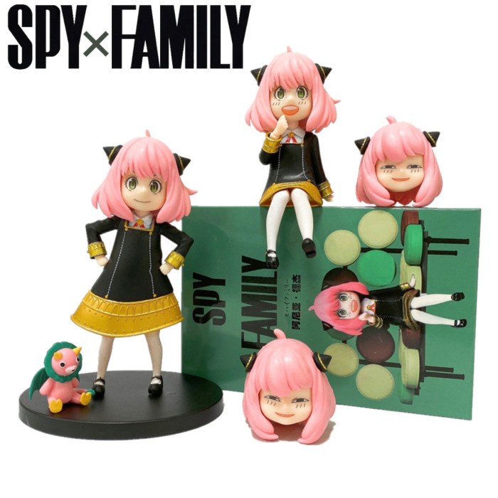 ACTION FIGURE SPY X FAMILY ANYA FORGER CUTE CHIBI FACE TOPPER CAKE