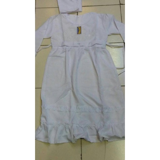 Baju muslim anak / Gamis putih polos