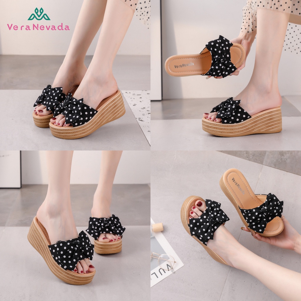 Ivony Seivona - VN1160 Vera Nevada Kaesha Sandal Wedges Wanita