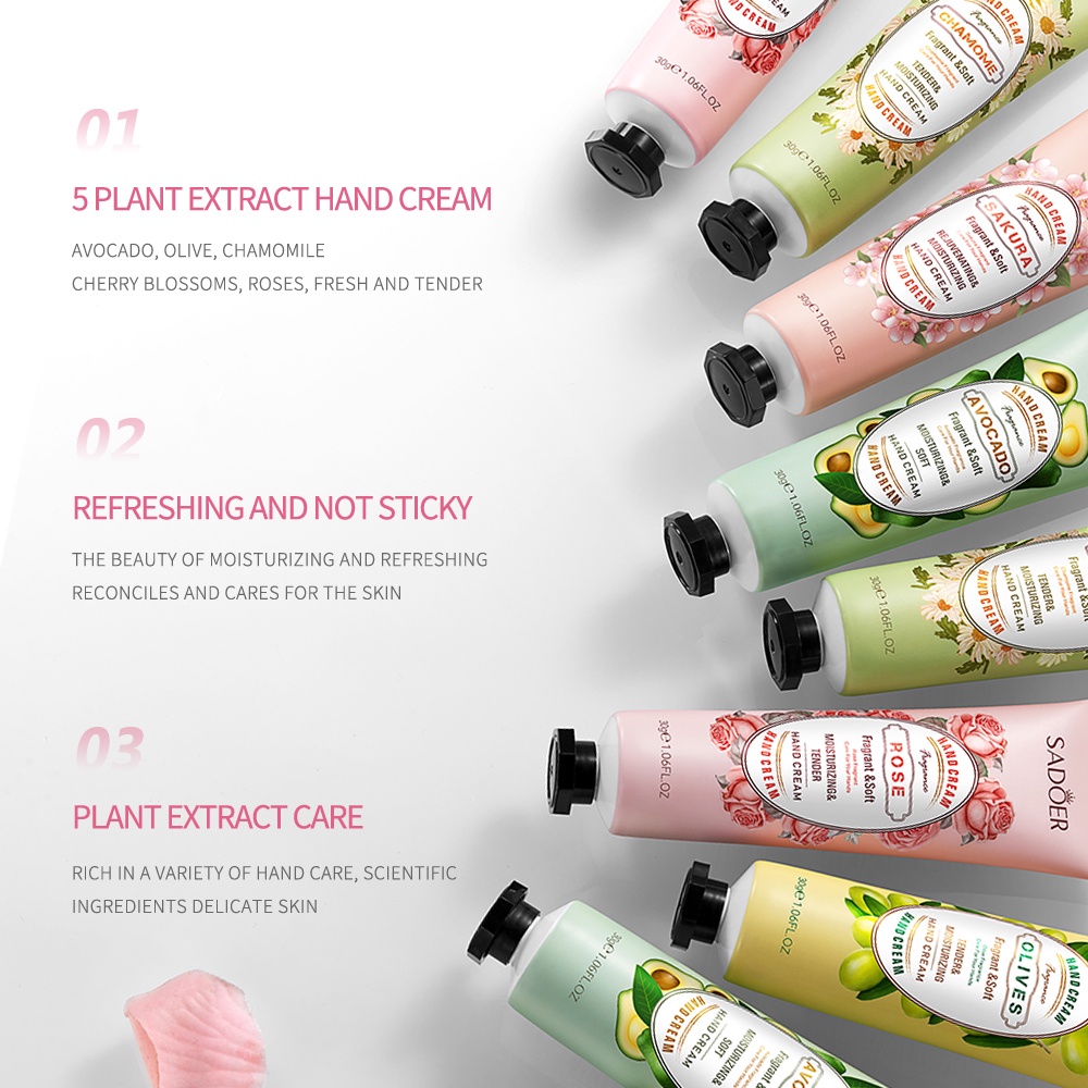 SADOER Hand Cream Fruit Lotion Moisturizing