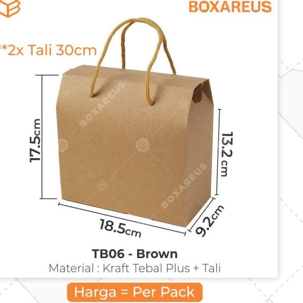 

Box Toples Kue Kering Packaging Kotak Cookies Kemasan | TB06 Brown