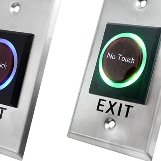 push button no touch/door exit button