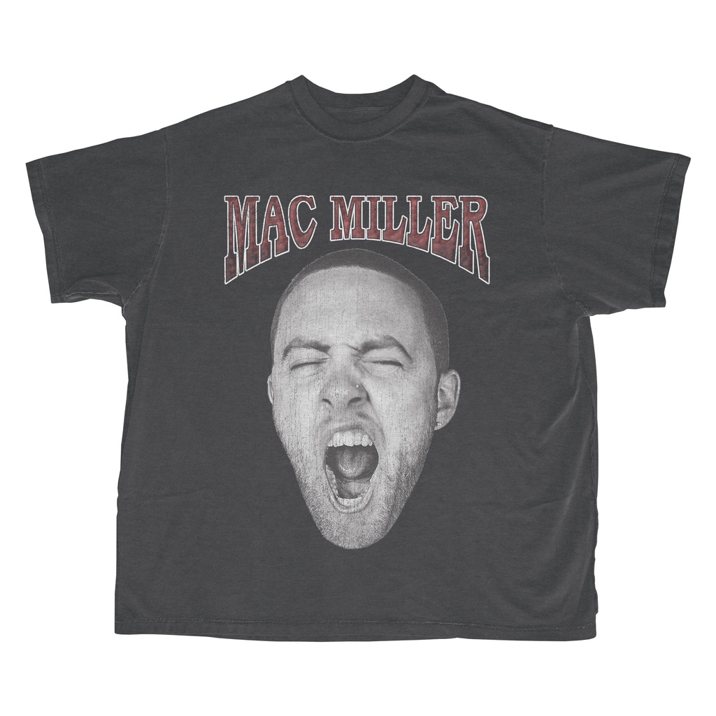 Mac Miller Face Box / Kaos Mac Miller Face Oversized / Vintage rap tee / Tshirt Mac miller